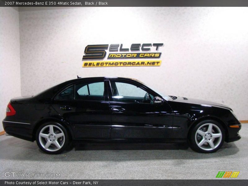 Black / Black 2007 Mercedes-Benz E 350 4Matic Sedan