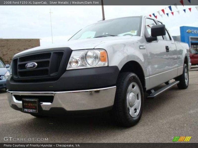 Silver Metallic / Medium/Dark Flint 2008 Ford F150 XL SuperCab