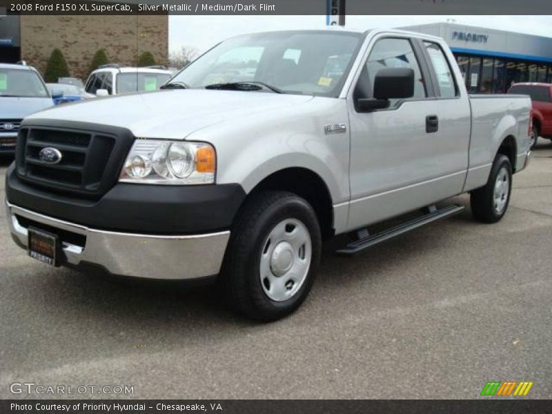 Silver Metallic / Medium/Dark Flint 2008 Ford F150 XL SuperCab