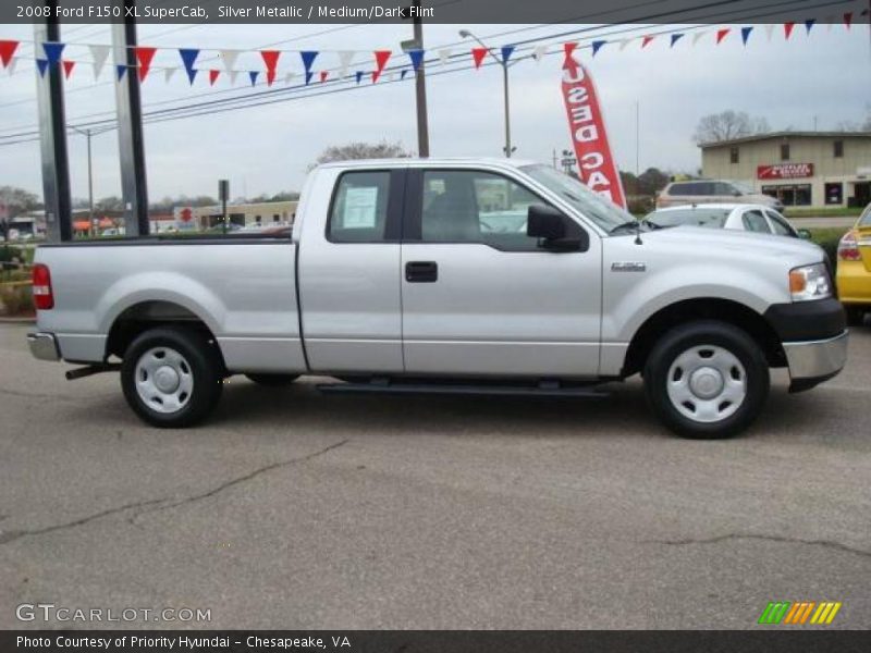 Silver Metallic / Medium/Dark Flint 2008 Ford F150 XL SuperCab