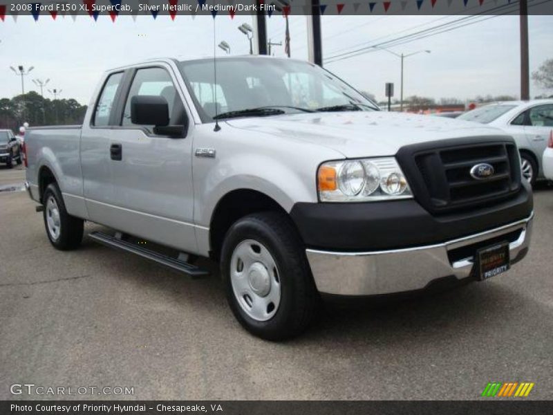 Silver Metallic / Medium/Dark Flint 2008 Ford F150 XL SuperCab