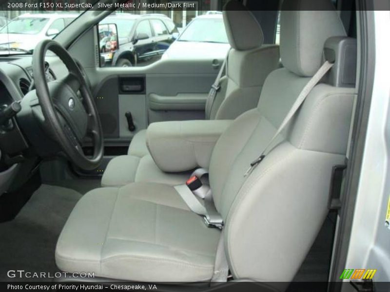 Silver Metallic / Medium/Dark Flint 2008 Ford F150 XL SuperCab