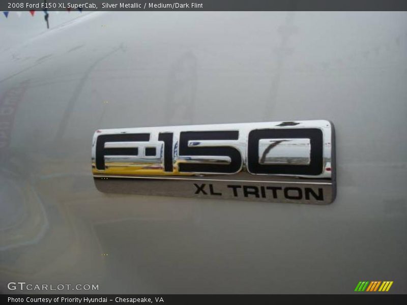 Silver Metallic / Medium/Dark Flint 2008 Ford F150 XL SuperCab