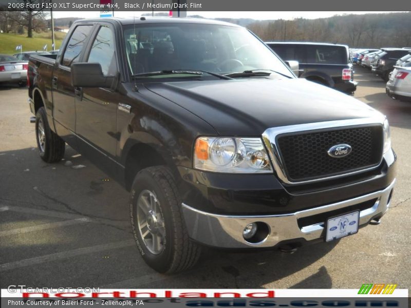 Black / Medium/Dark Flint 2008 Ford F150 XLT SuperCrew 4x4