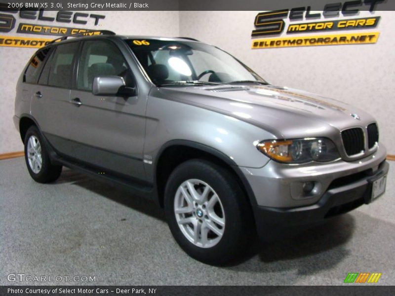 Sterling Grey Metallic / Black 2006 BMW X5 3.0i