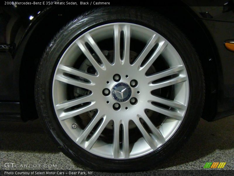 Black / Cashmere 2008 Mercedes-Benz E 350 4Matic Sedan