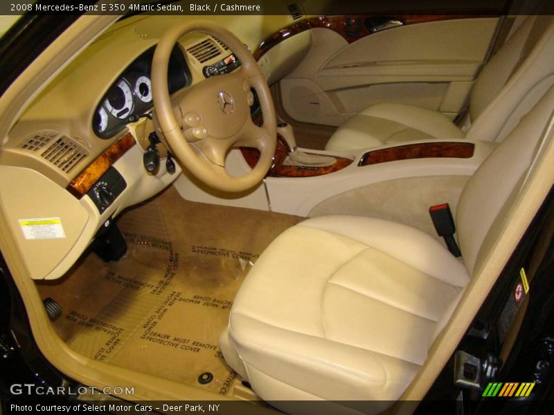 Black / Cashmere 2008 Mercedes-Benz E 350 4Matic Sedan