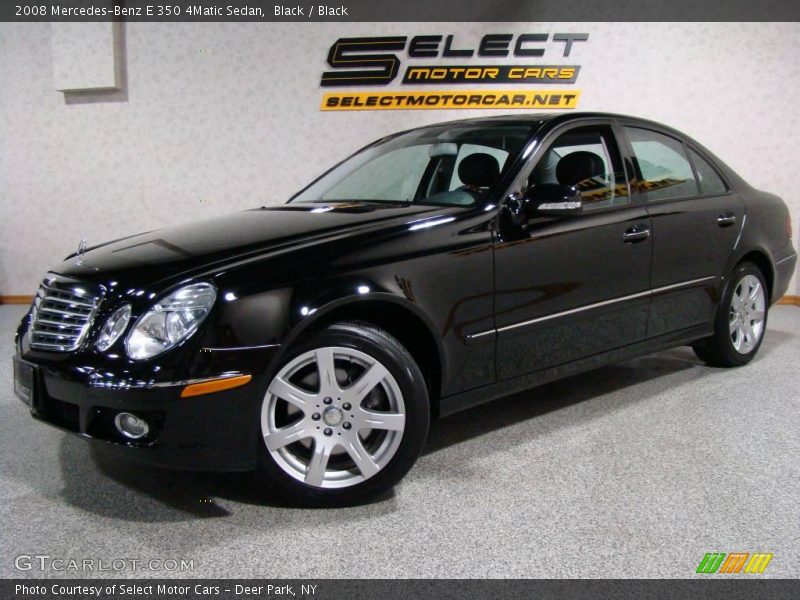 Black / Black 2008 Mercedes-Benz E 350 4Matic Sedan