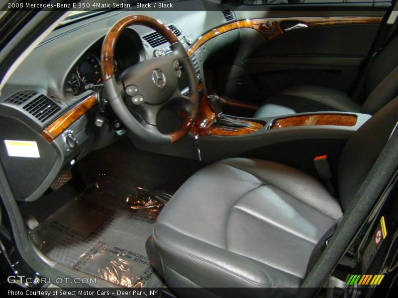 Black / Black 2008 Mercedes-Benz E 350 4Matic Sedan
