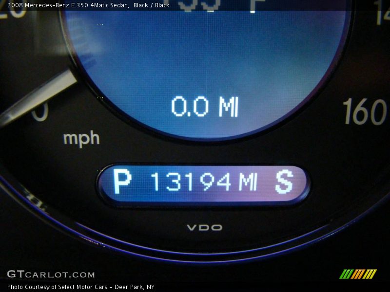 Black / Black 2008 Mercedes-Benz E 350 4Matic Sedan