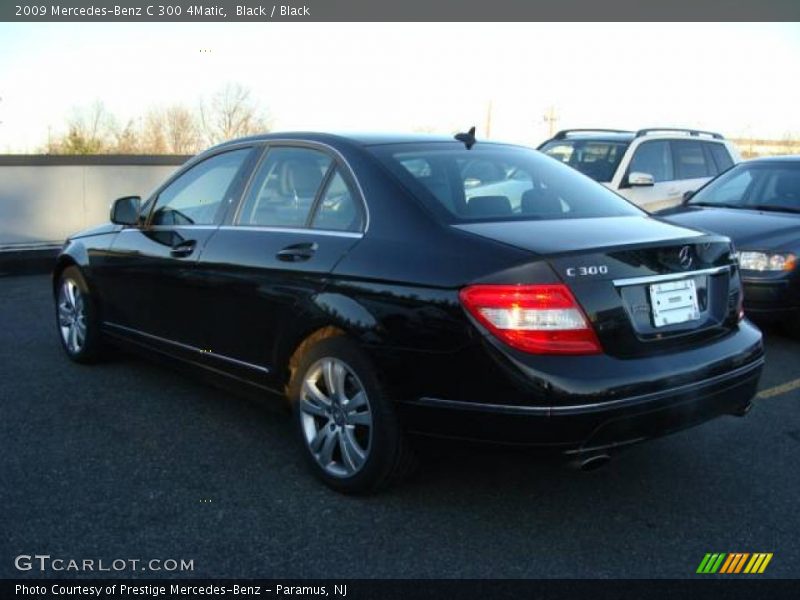 Black / Black 2009 Mercedes-Benz C 300 4Matic