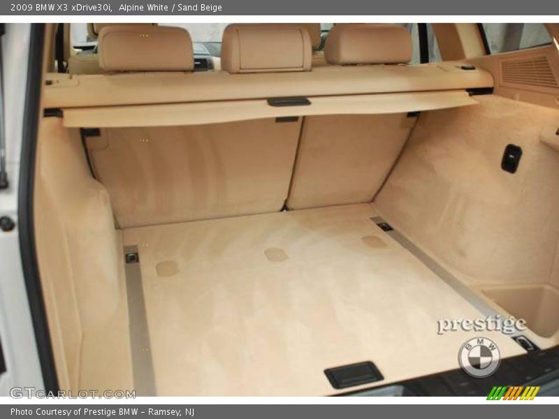 Alpine White / Sand Beige 2009 BMW X3 xDrive30i