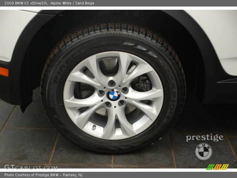 Alpine White / Sand Beige 2009 BMW X3 xDrive30i