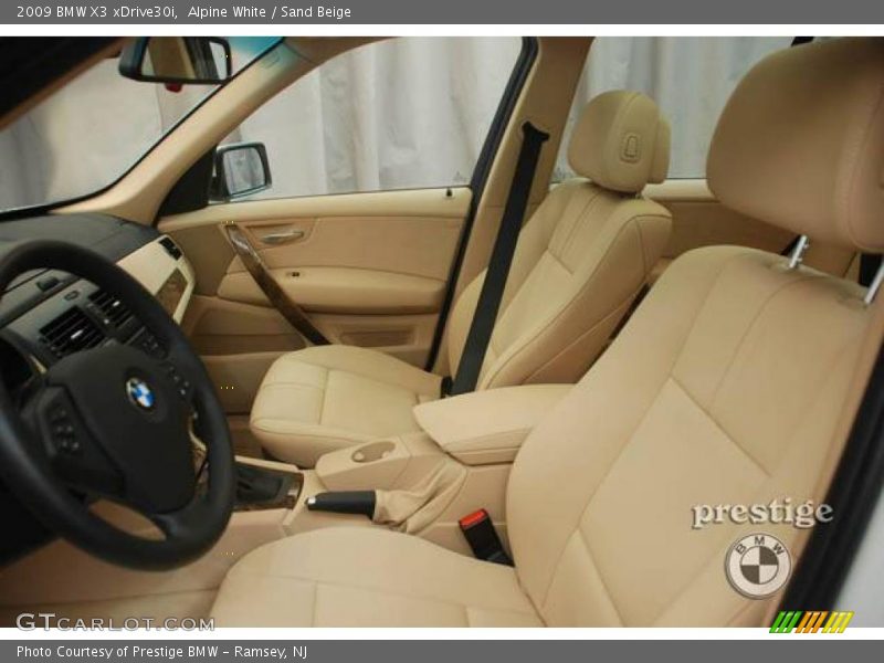 Alpine White / Sand Beige 2009 BMW X3 xDrive30i