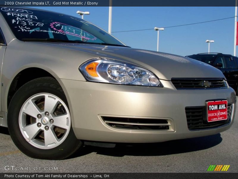 Gold Mist Metallic / Ebony 2009 Chevrolet Impala LT