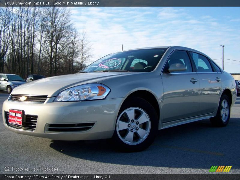 Gold Mist Metallic / Ebony 2009 Chevrolet Impala LT