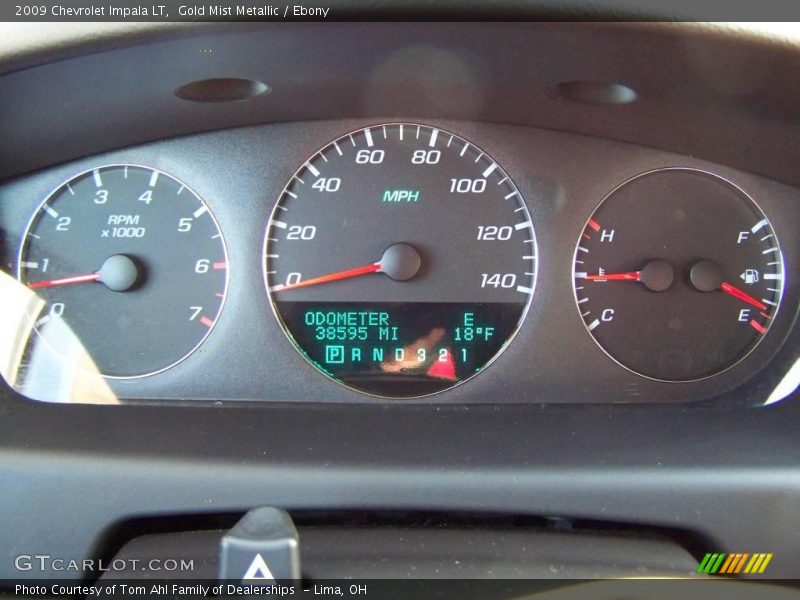 Gold Mist Metallic / Ebony 2009 Chevrolet Impala LT