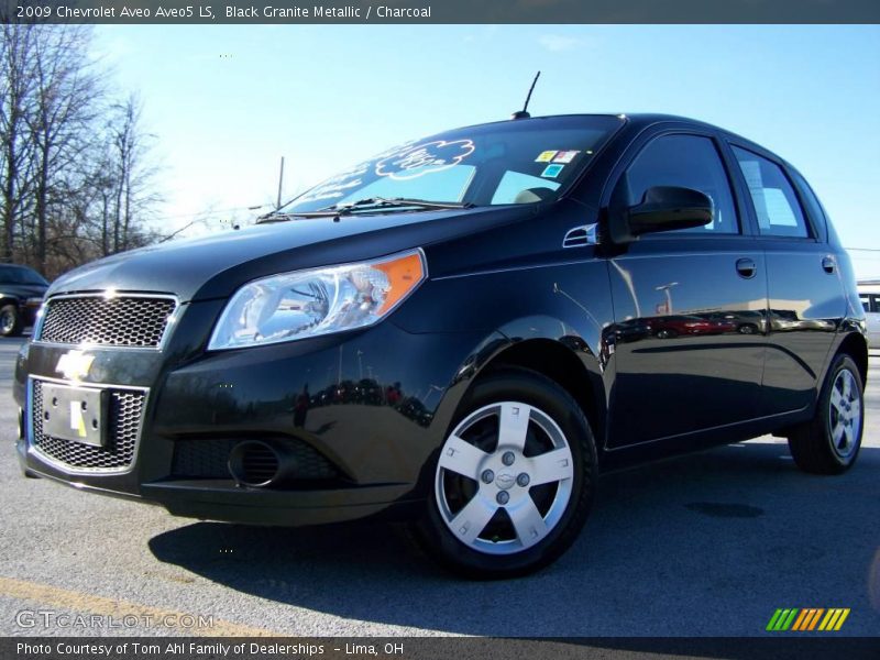 Black Granite Metallic / Charcoal 2009 Chevrolet Aveo Aveo5 LS