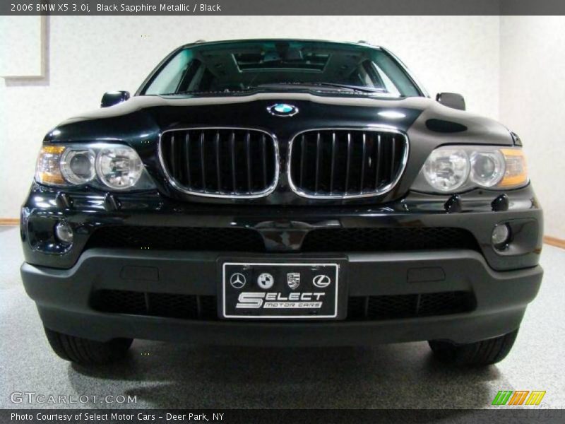 Black Sapphire Metallic / Black 2006 BMW X5 3.0i