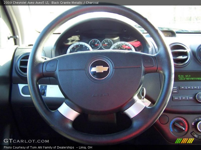 Black Granite Metallic / Charcoal 2009 Chevrolet Aveo Aveo5 LS