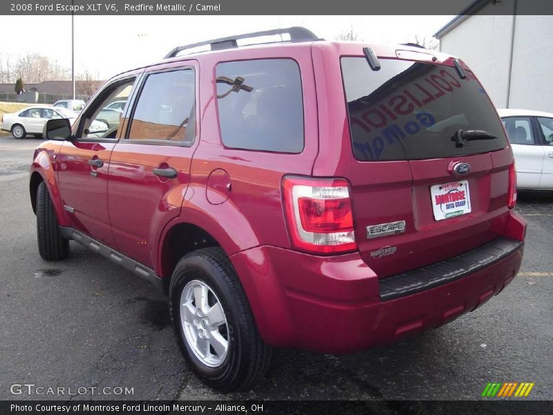 Redfire Metallic / Camel 2008 Ford Escape XLT V6