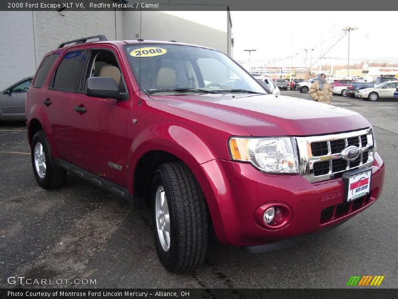 Redfire Metallic / Camel 2008 Ford Escape XLT V6