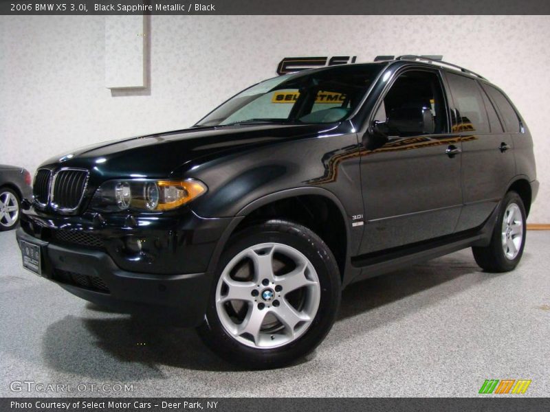 Black Sapphire Metallic / Black 2006 BMW X5 3.0i