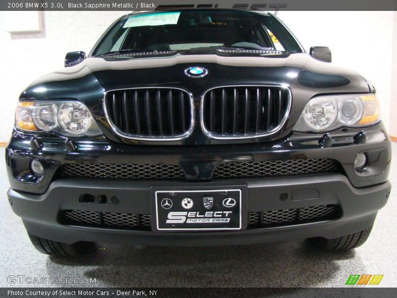 Black Sapphire Metallic / Black 2006 BMW X5 3.0i