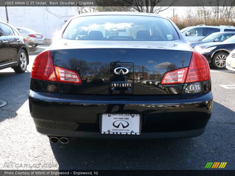 Black Obsidian / Graphite 2003 Infiniti G 35 Sedan