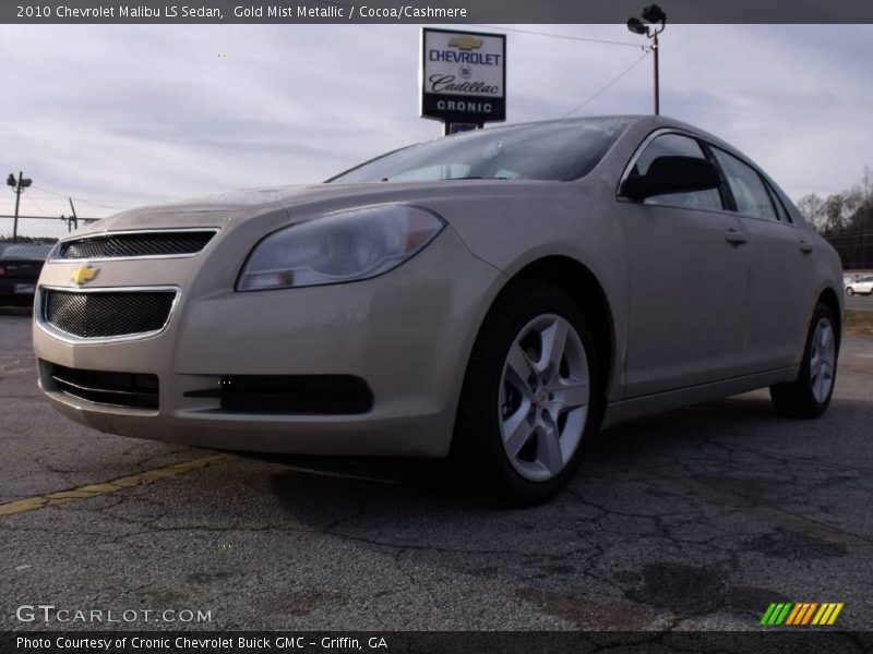 Gold Mist Metallic / Cocoa/Cashmere 2010 Chevrolet Malibu LS Sedan