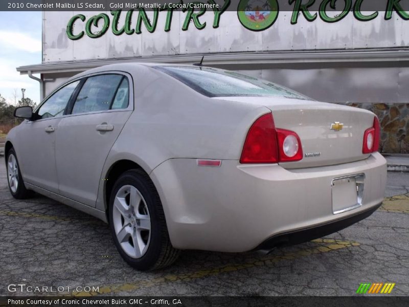 Gold Mist Metallic / Cocoa/Cashmere 2010 Chevrolet Malibu LS Sedan