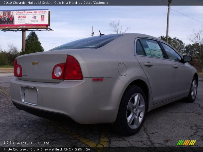 Gold Mist Metallic / Cocoa/Cashmere 2010 Chevrolet Malibu LS Sedan