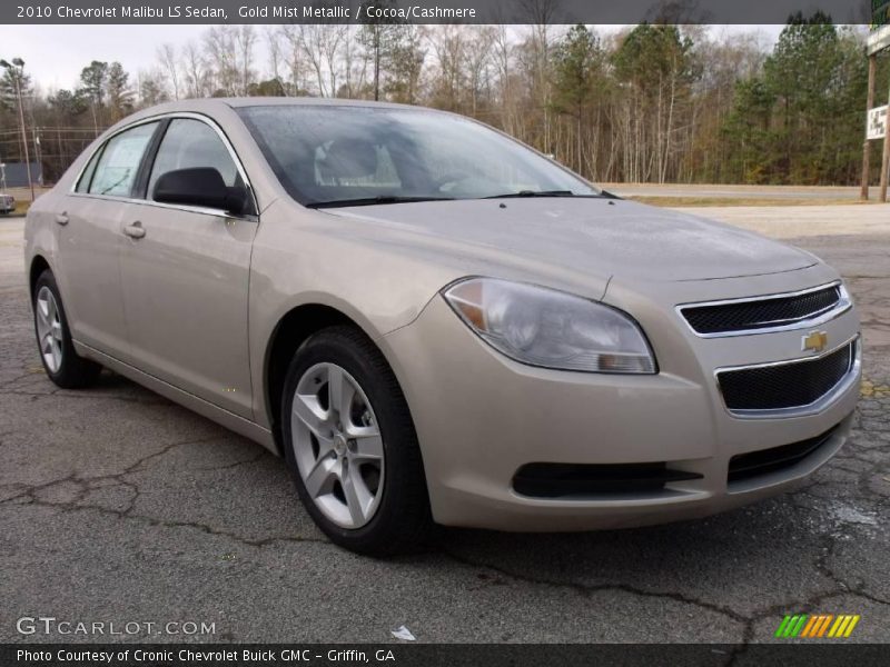 Gold Mist Metallic / Cocoa/Cashmere 2010 Chevrolet Malibu LS Sedan