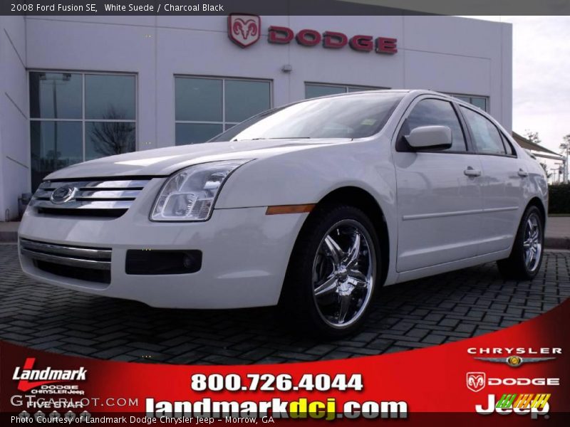White Suede / Charcoal Black 2008 Ford Fusion SE