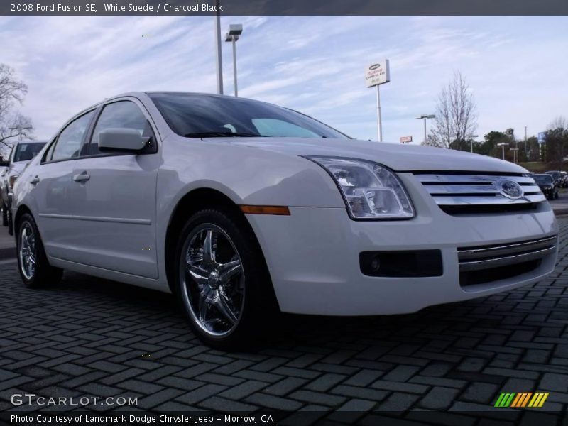 White Suede / Charcoal Black 2008 Ford Fusion SE