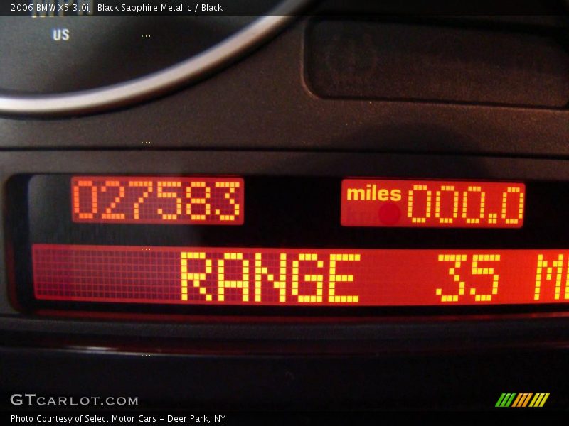 Black Sapphire Metallic / Black 2006 BMW X5 3.0i