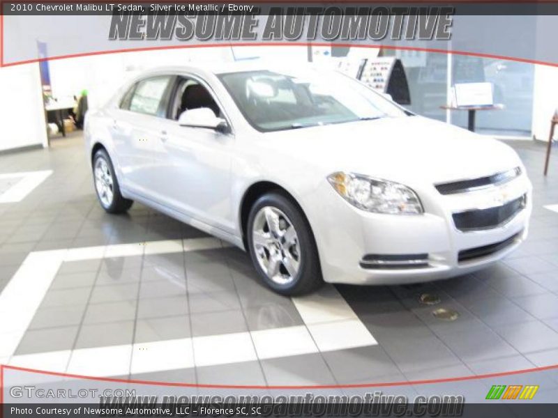 Silver Ice Metallic / Ebony 2010 Chevrolet Malibu LT Sedan