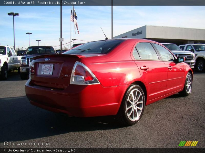 Redfire Metallic / Charcoal Black 2008 Ford Fusion SE