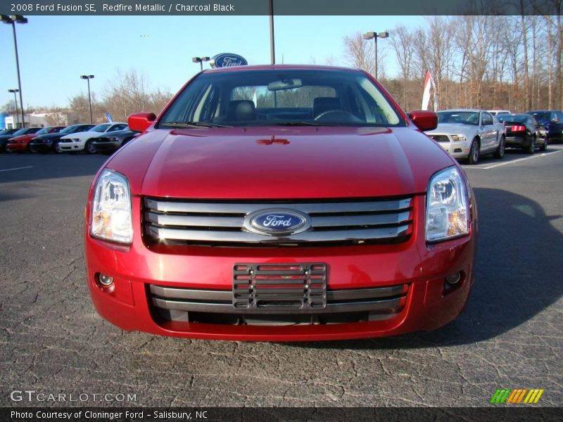 Redfire Metallic / Charcoal Black 2008 Ford Fusion SE