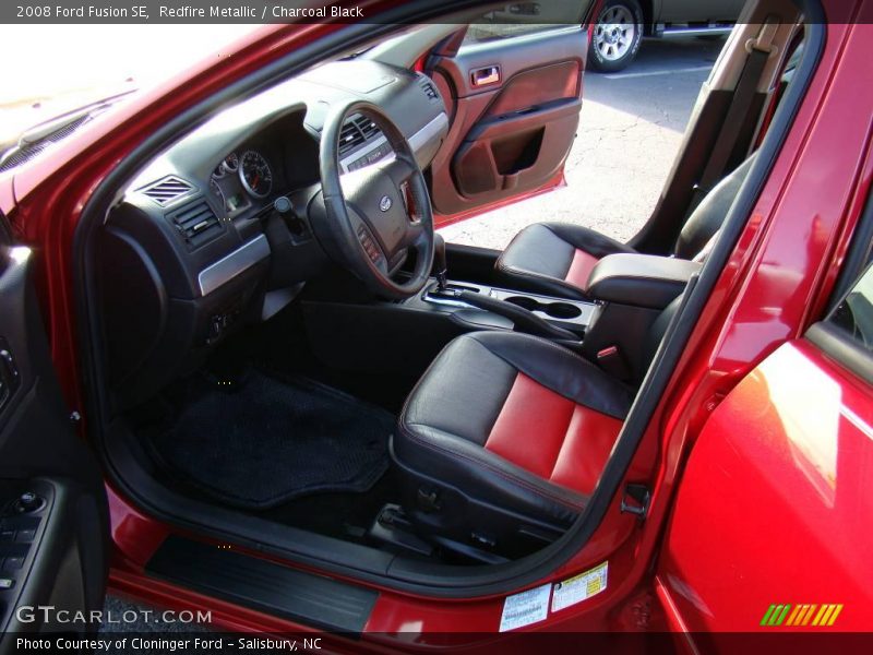 Redfire Metallic / Charcoal Black 2008 Ford Fusion SE