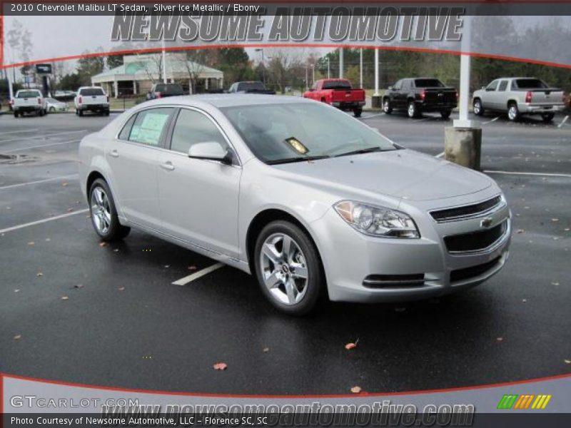 Silver Ice Metallic / Ebony 2010 Chevrolet Malibu LT Sedan