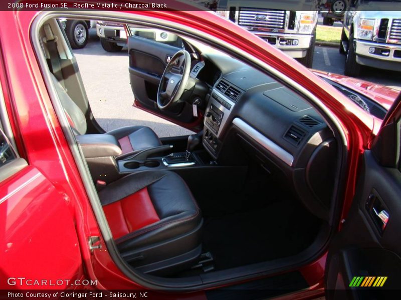 Redfire Metallic / Charcoal Black 2008 Ford Fusion SE