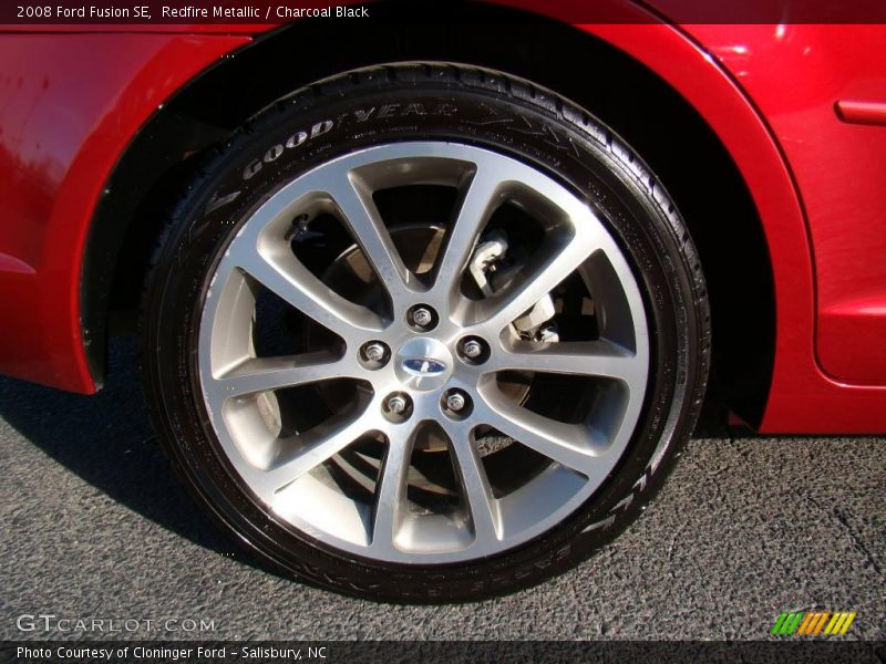 Redfire Metallic / Charcoal Black 2008 Ford Fusion SE