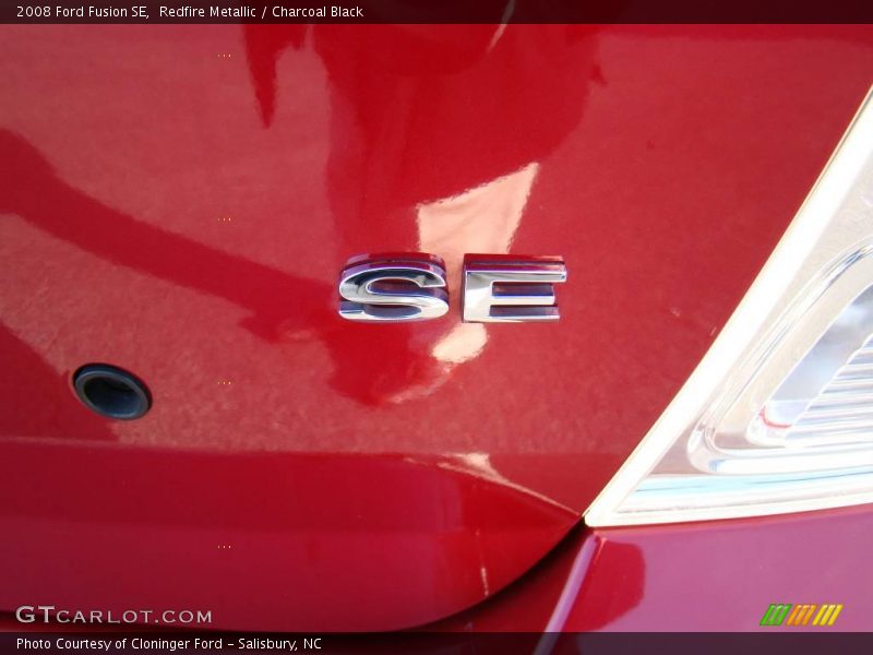 Redfire Metallic / Charcoal Black 2008 Ford Fusion SE
