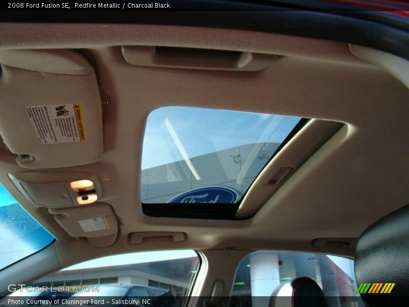 Redfire Metallic / Charcoal Black 2008 Ford Fusion SE