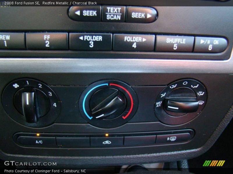 Redfire Metallic / Charcoal Black 2008 Ford Fusion SE