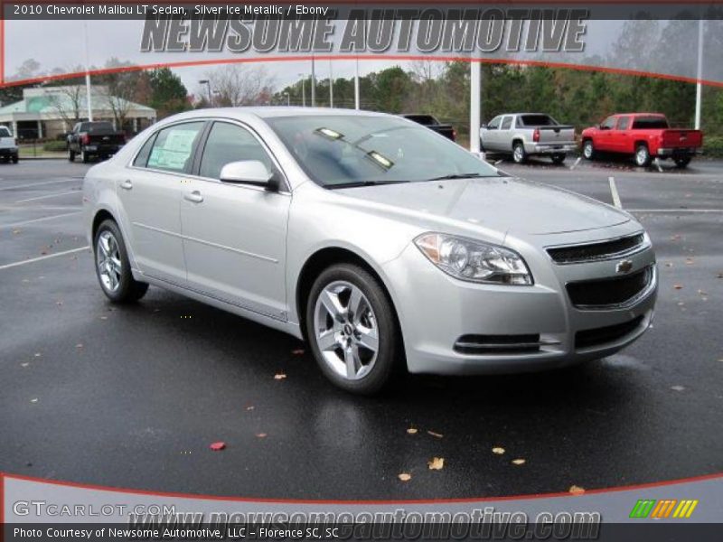 Silver Ice Metallic / Ebony 2010 Chevrolet Malibu LT Sedan