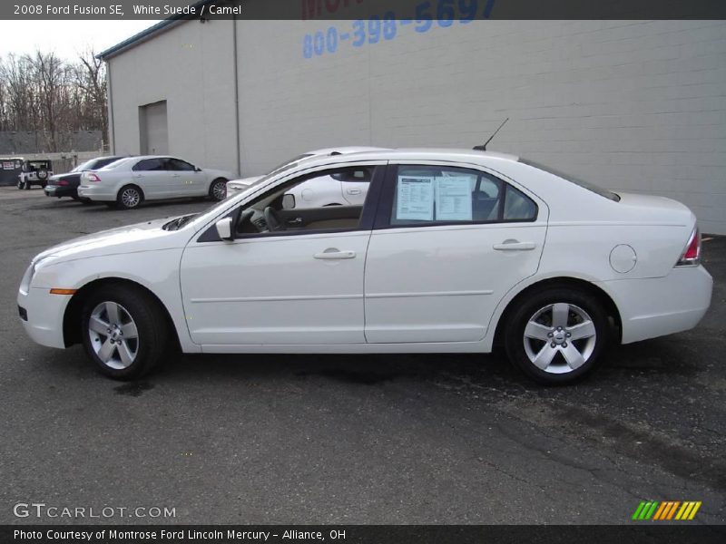 White Suede / Camel 2008 Ford Fusion SE