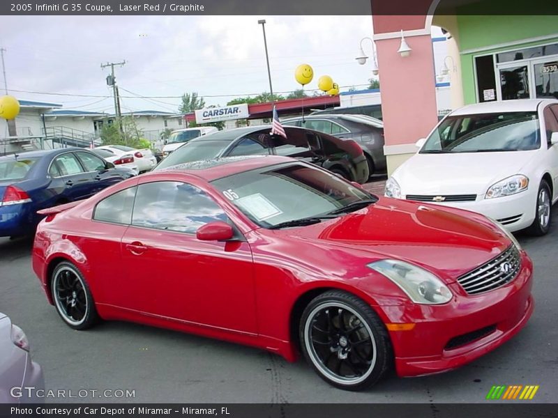Laser Red / Graphite 2005 Infiniti G 35 Coupe