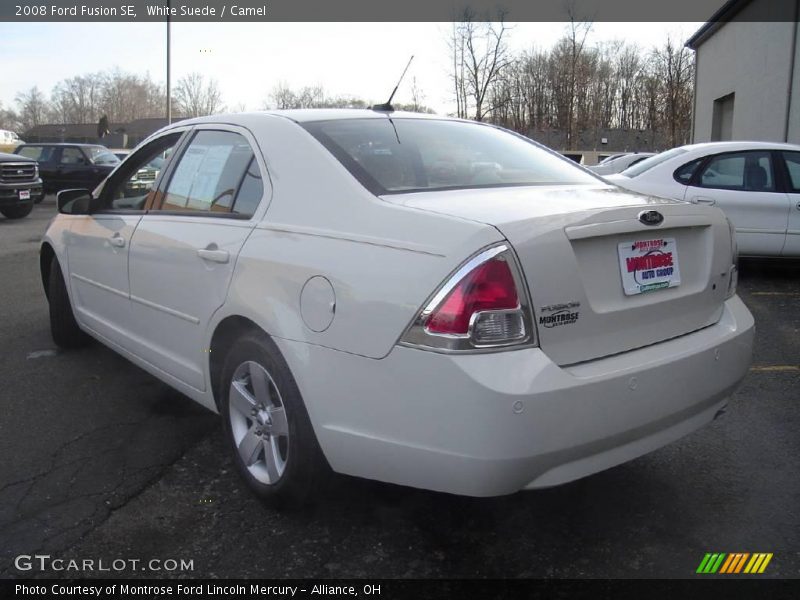 White Suede / Camel 2008 Ford Fusion SE